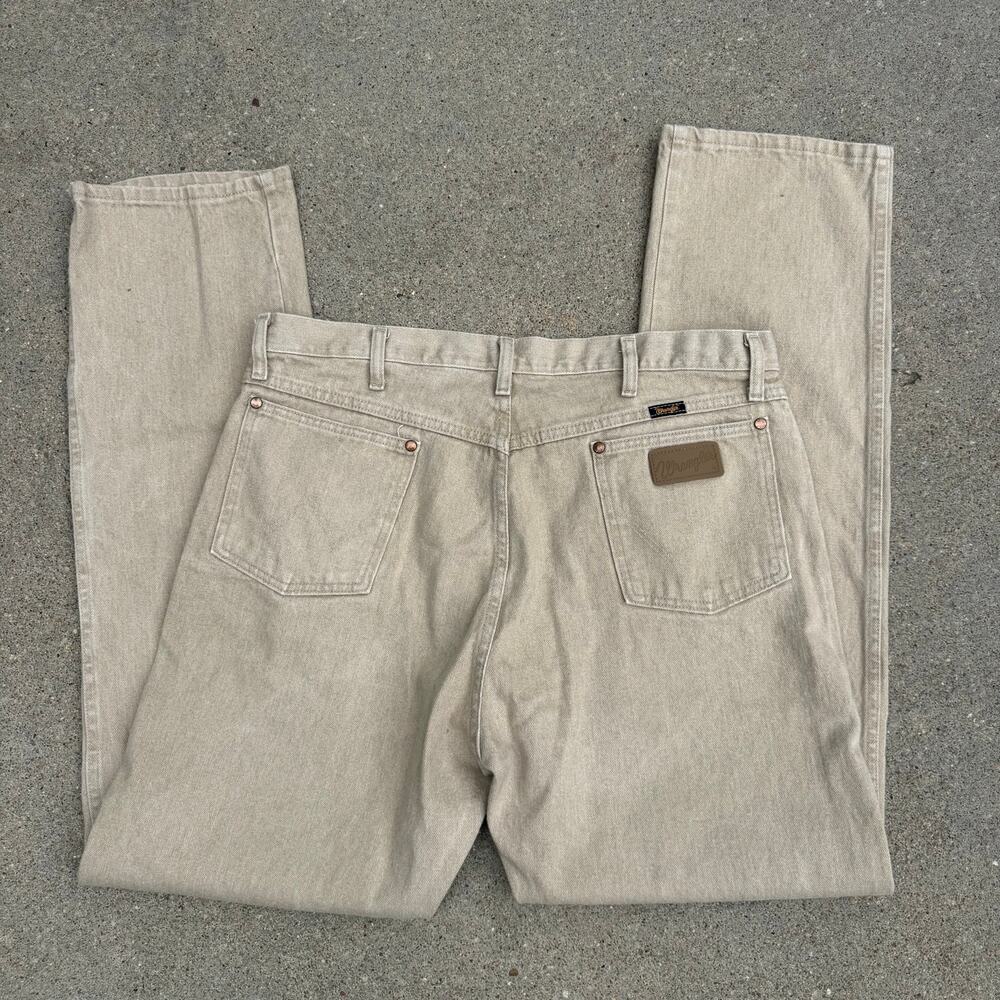 Wrangler 1013MWZTN Cowboy Cut Original Fit Tan Beige Dress Jeans 38x34
